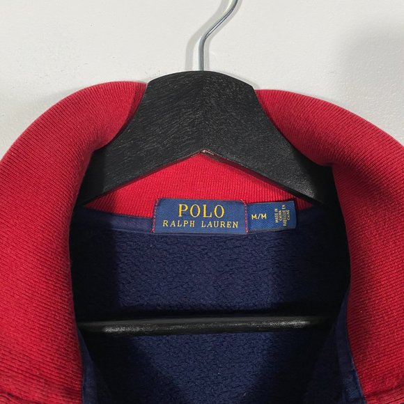 Polo Ralph Lauren 67' Felt Spellout full zip varsity jacket mens size medium - Picture 7 of 8